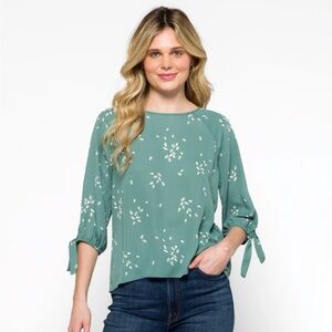 New Papermoon Larie Tie Sleeve Blouse Size M